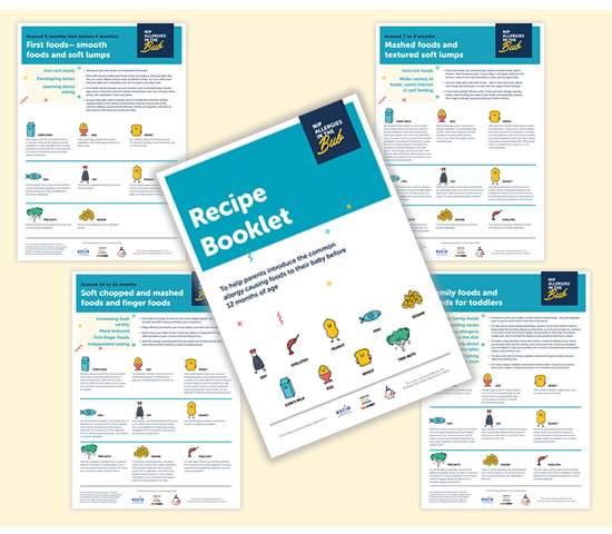 Nip Allergies in the Bub Recipe Booklet and Information Sheets
