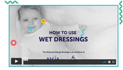 How to apply wet dressings